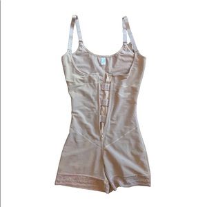 Crotchless Front Zipper Full Body Shaper